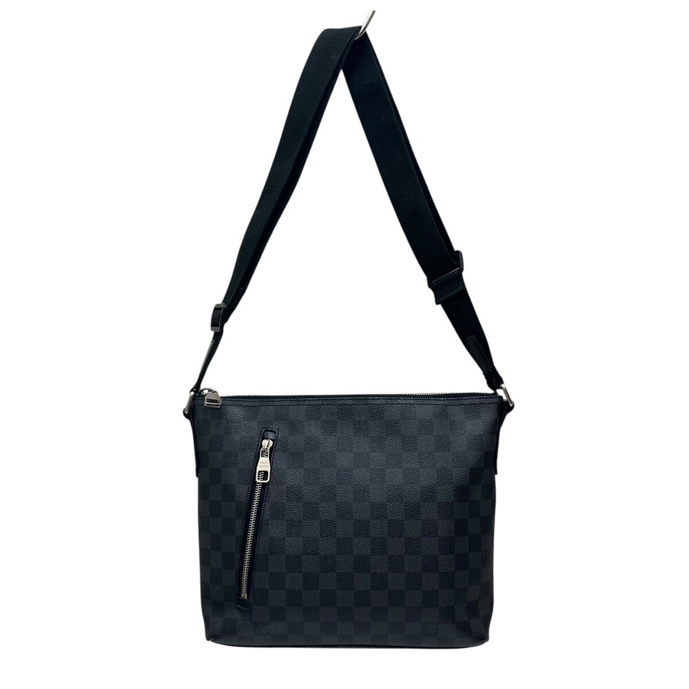 LOUIS Vuitton Mick Damier Graphite Black Shoulder Bag Vuitton